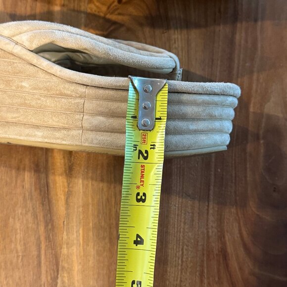 Veronica Beard tan Geno Suede Platform Thong Wedge Sandals - Picture 5 of 8